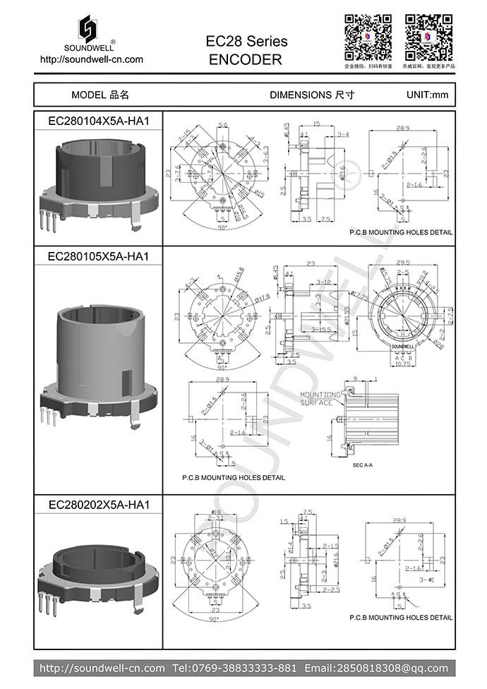 EC28中空編碼器