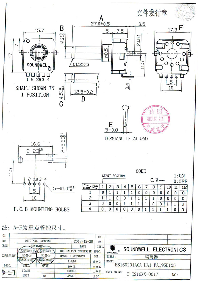 ES16絕對(duì)值編碼器規(guī)格書